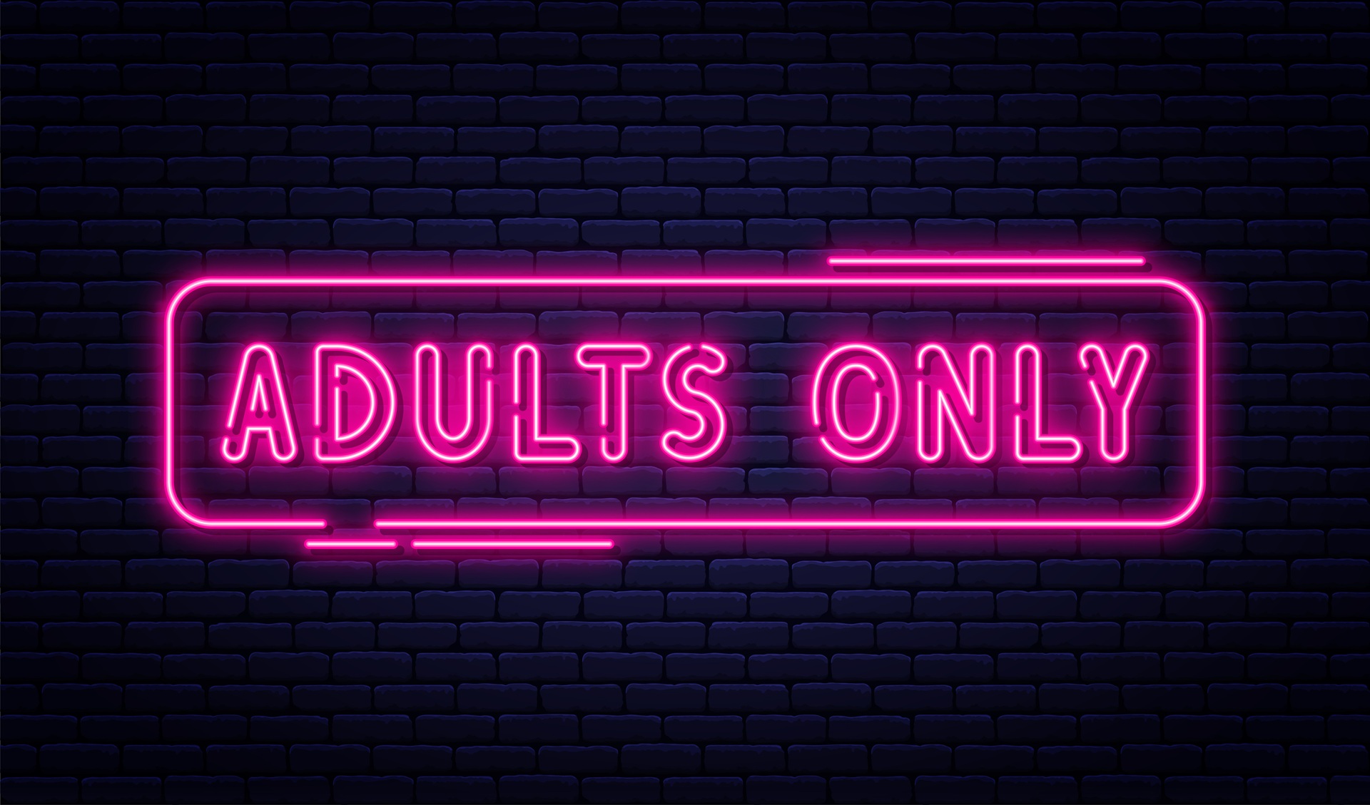 Neonlicht mit Schriftzug Adults Only | Berlin Escort